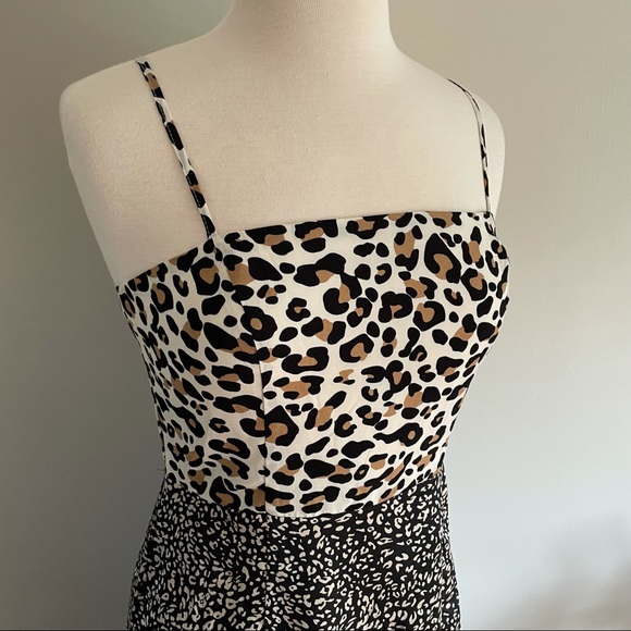 Lulu’s Being Bold Leopard Print Satin Midi Slip Dress - Picture 3 of 12
